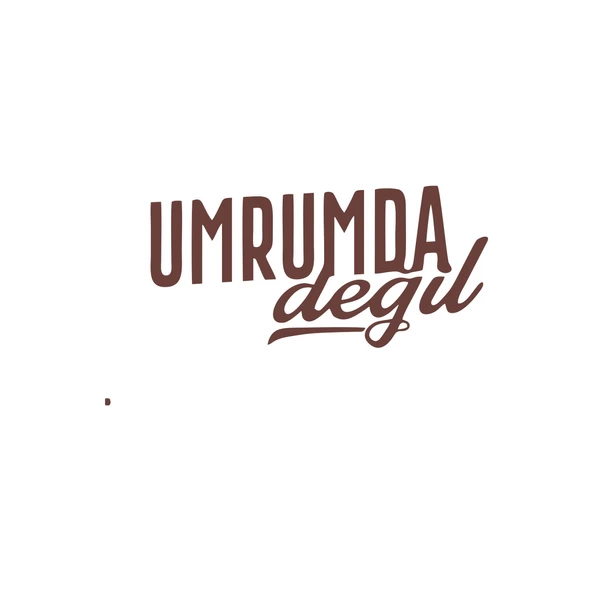 Umrumda Değil Araba Sticker 17x17 Cm Kahverengi ürün görseli 1