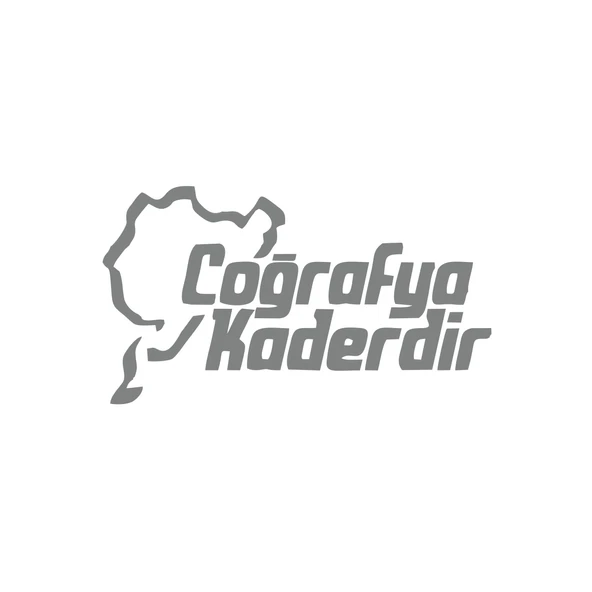 Coğrafya Kaderdir Araba Sticker  17x17 Cm Gri ürün görseli 1