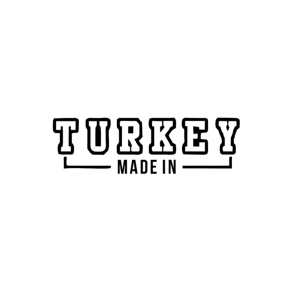 Made In Turkey Araba Sticker 17x17 Cm Siyah ürün görseli 1
