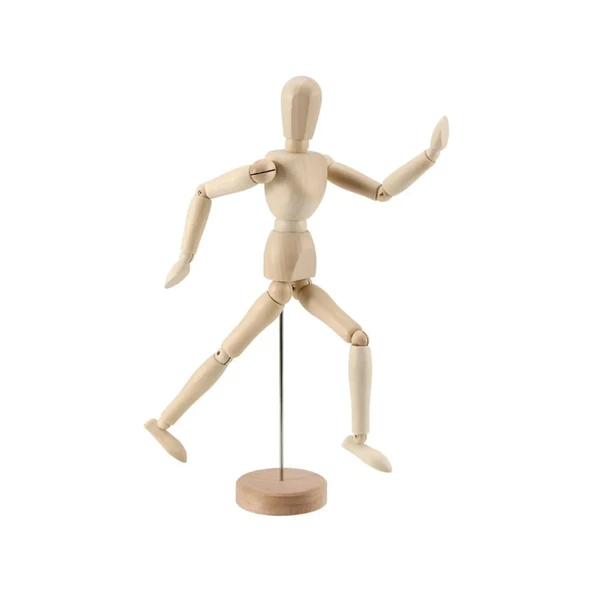 Eskiz Mankeni Ahşap Model 15 cm Manken Modelling ürün görseli 1