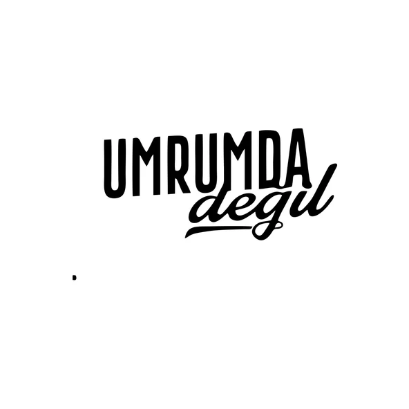 Umrumda Değil Araba Sticker 17x17 Cm Siyah ürün görseli 1
