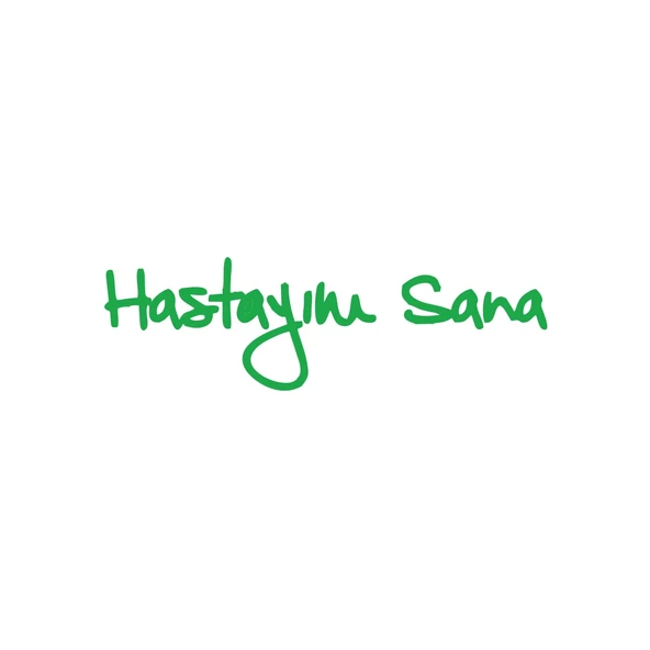 Hastayım Sana Araba Sticker 17x17 Cm Yeşil ürün görseli 1