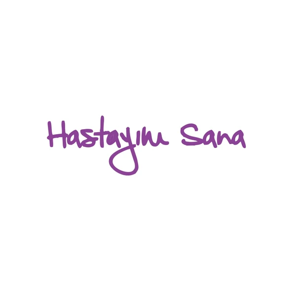 Hastayım Sana Araba Sticker 17x17 Cm Mor ürün görseli 1