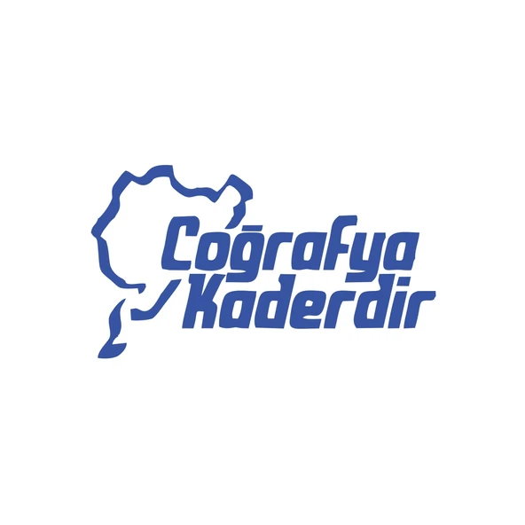 Coğrafya Kaderdir Araba Sticker  17x17 Cm Mavi ürün görseli 1