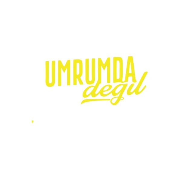 Umrumda Değil Araba Sticker 17x17 Cm Sarı ürün görseli 1