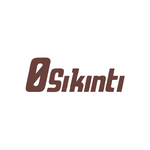 0 Sıkıntı Araba Sticker 17x17 Cm Kahverengi ürün görseli 1