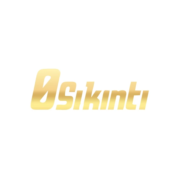 0 Sıkıntı Araba Sticker 17x17 Cm Gold ürün görseli 1