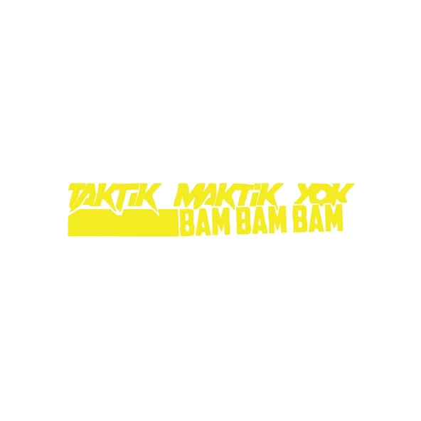 Taktik Maktik Yok Bambambam Araba Sticker 17x17 Cm Sarı ürün görseli 1