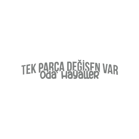 Tek Parça Değişen Var Oda Hayaller Araba Sticker 17x17 Cm Gri ürün görseli 1