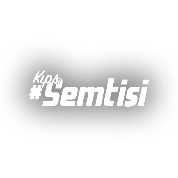Kıps Semt İşi Araba Sticker 17x17 Cm Beyaz ürün görseli 1