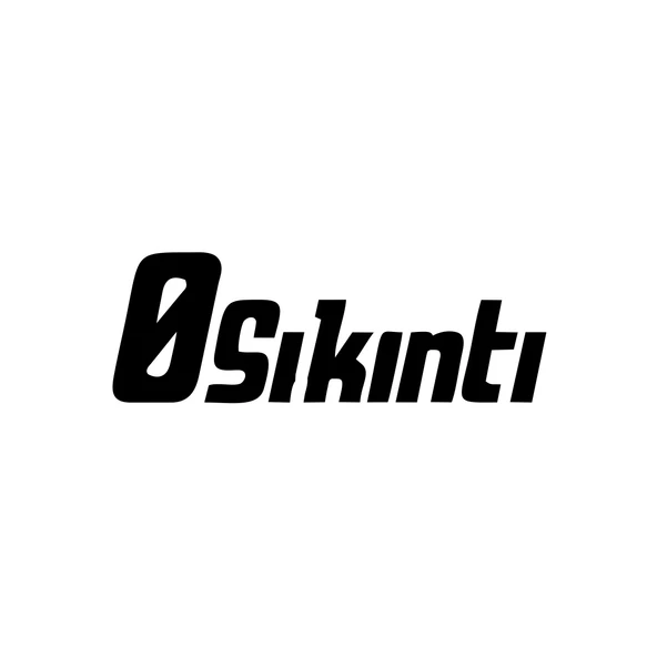 0 Sıkıntı Araba Sticker 17x17 Cm Siyah ürün görseli 1