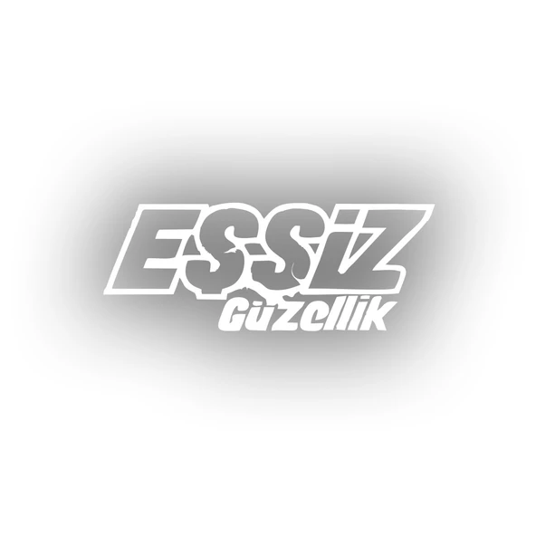 Eşsiz Güzellik Araba Sticker 17x17 Cm Beyaz ürün görseli 1