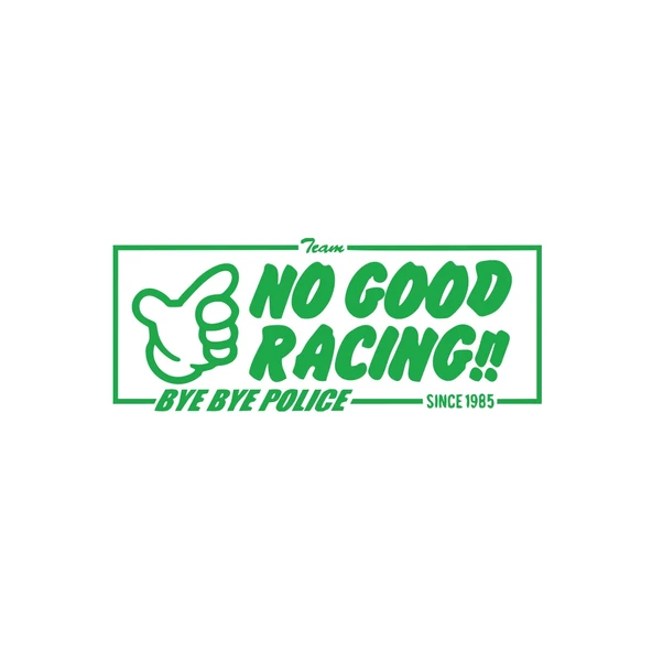 No Good Racing Araba Sticker 17x17 Cm Yeşil ürün görseli 1