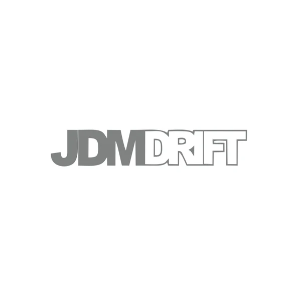 JDM Drift Araba Sticker 17x17 Cm Gri ürün görseli 1