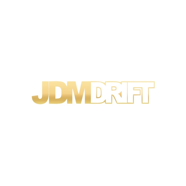 JDM Drift Araba Sticker 17x17 Cm Gold ürün görseli 1