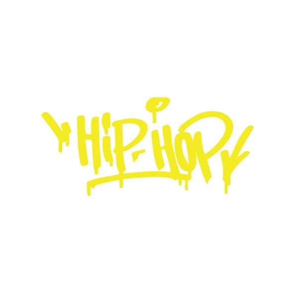 Graffiti Hiphop Araba Sticker 17x17 Cm Sarı ürün görseli 1