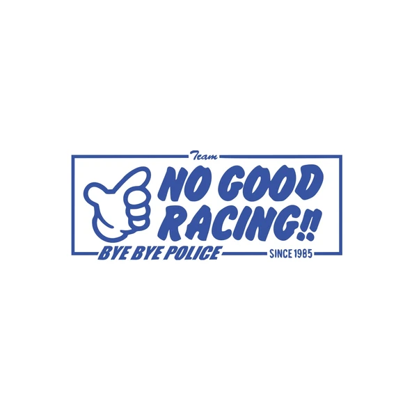 No Good Racing Araba Sticker 17x17 Cm Mavi ürün görseli 1