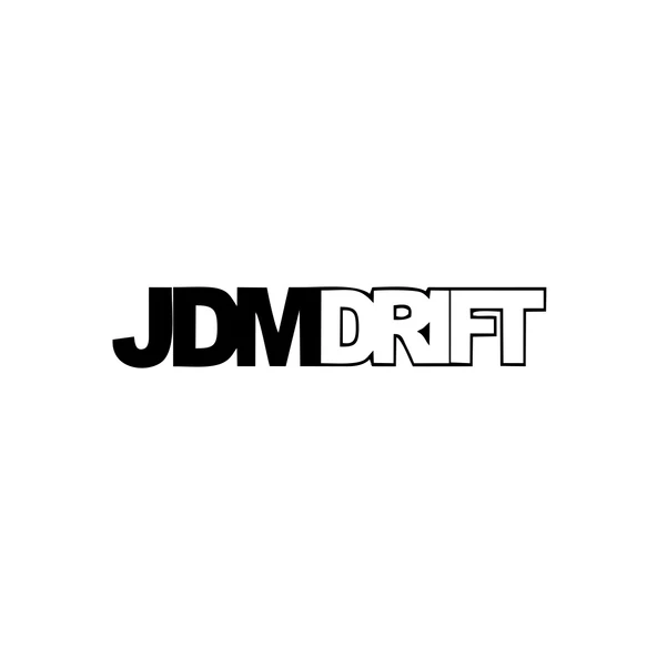 JDM Drift Araba Sticker 17x17 Cm Siyah ürün görseli 1