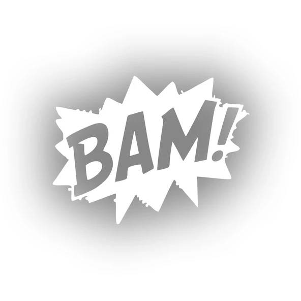 Bam Araba Sticker 17x17 Cm Beyaz ürün görseli 1