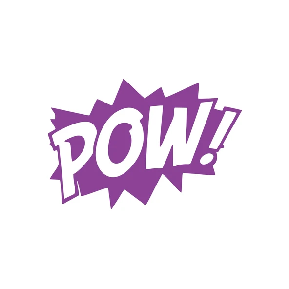 Pow Araba Sticker 17x17 Cm Mor ürün görseli 1