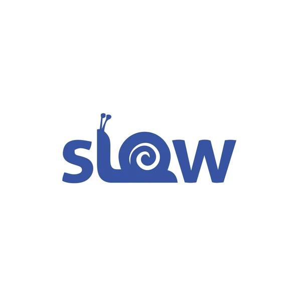 Slow Salyangoz Araba Sticker 17x17 Cm Mavi ürün görseli 1