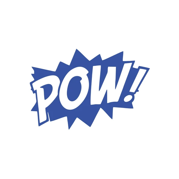 Pow Araba Sticker 17x17 Cm Mavi ürün görseli 1