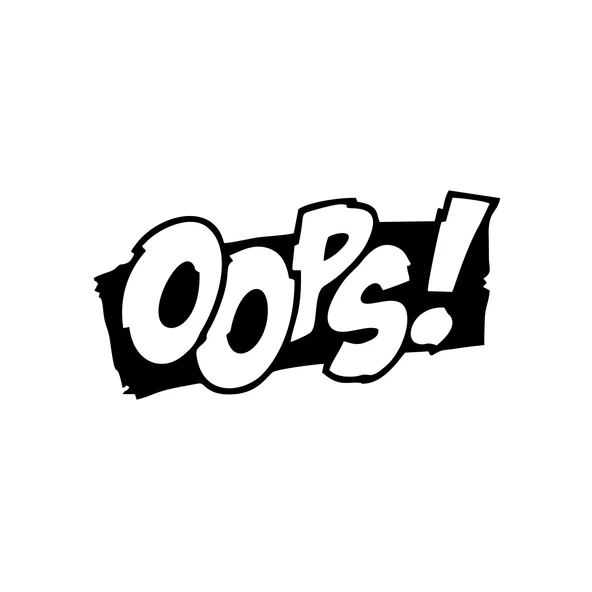 Oops Araba Sticker 17x17 Cm Siyah ürün görseli 1