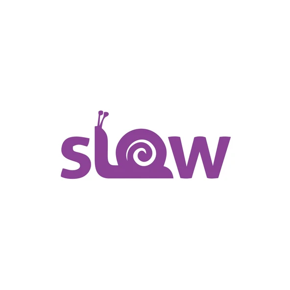 Slow Salyangoz Araba Sticker 17x17 Cm Mor ürün görseli 1