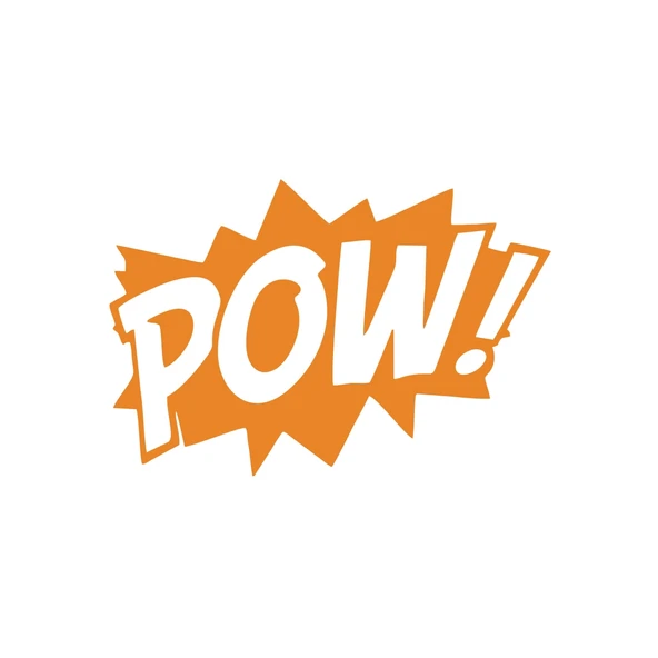 Pow Araba Sticker 17x17 Cm Turuncu ürün görseli 1