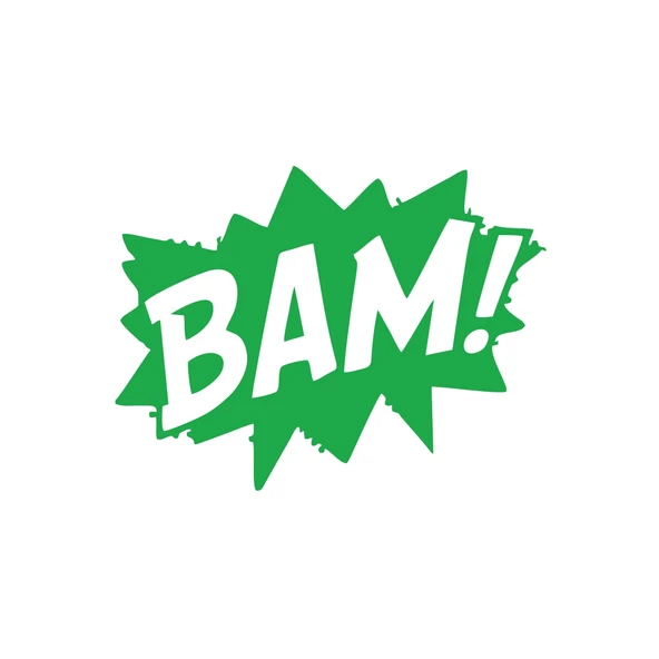 Bam Araba Sticker 17x17 Cm Yeşil ürün görseli 1