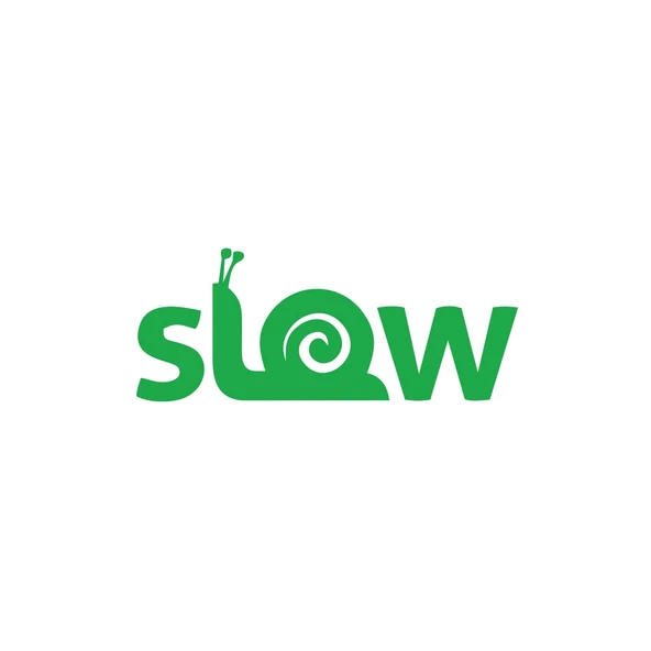 Slow Salyangoz Araba Sticker 17x17 Cm Yeşil ürün görseli 1