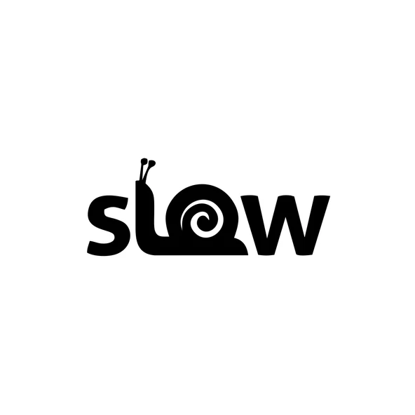 Slow Salyangoz Araba Sticker 17x17 Cm Siyah ürün görseli 1