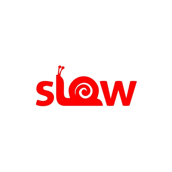 Slow Salyangoz Araba Sticker 17x17 Cm Kırmızı ürün görseli 1