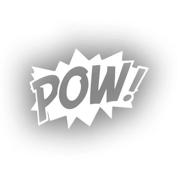 Pow Araba Sticker 17x17 Cm Beyaz ürün görseli 1
