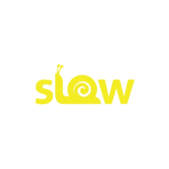 Slow Salyangoz Araba Sticker 17x17 Cm Sarı ürün görseli 1