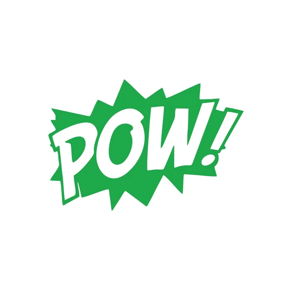 Pow Araba Sticker 17x17 Cm Yeşil ürün görseli 1