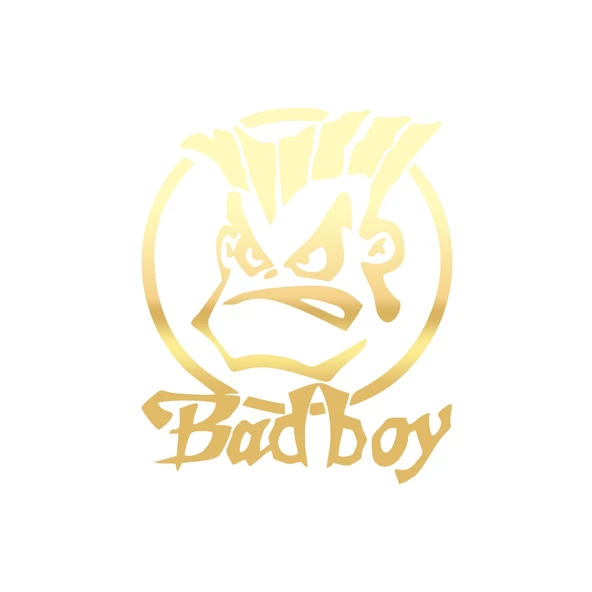 Bad Boy Araba Sticker 17x17 Cm Gold ürün görseli 1