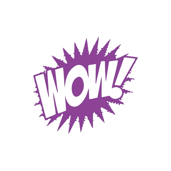 Wow Araba Sticker 17x17 Cm Mor ürün görseli 1