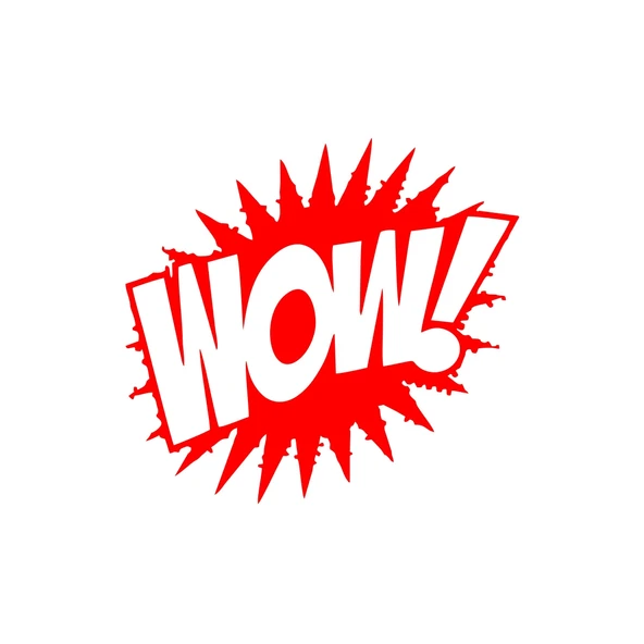 Wow Araba Sticker 17x17 Cm Kırmızı ürün görseli 1