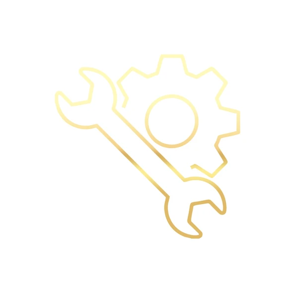 Mekanik Araba Sticker 17x17 Cm Gold ürün görseli 1