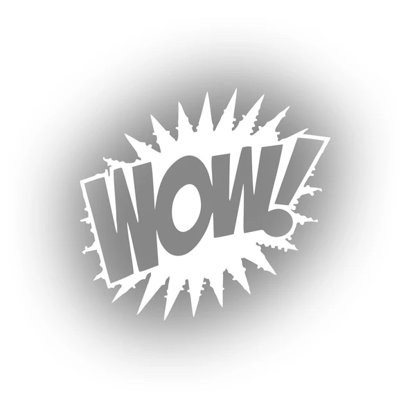 Wow Araba Sticker 17x17 Cm Beyaz ürün görseli 1