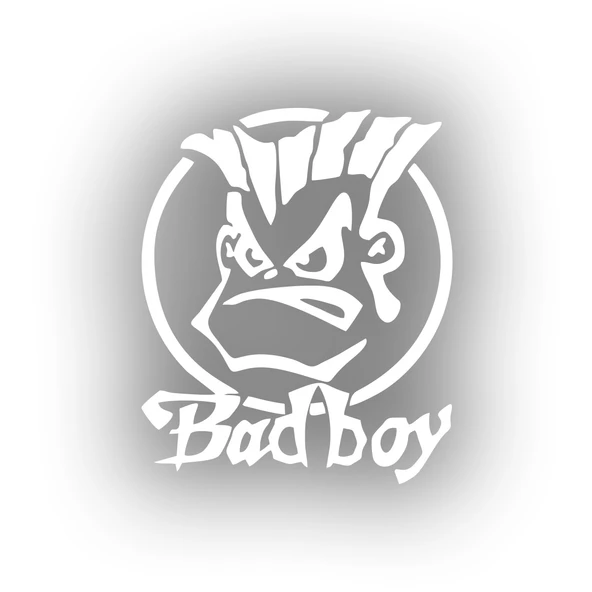 Bad Boy Araba Sticker 17x17 Cm Beyaz ürün görseli 1