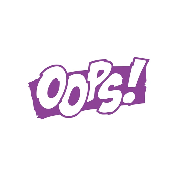Oops Araba Sticker 17x17 Cm Mor ürün görseli 1