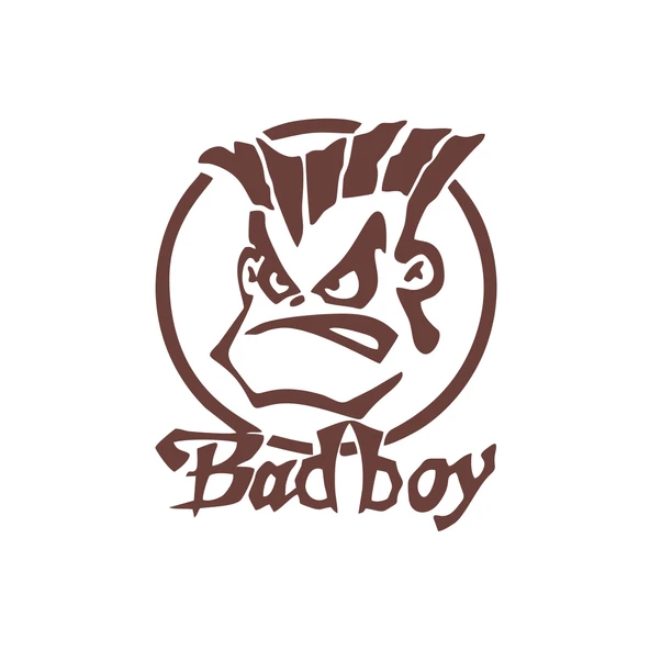 Bad Boy Araba Sticker 17x17 Cm Kahverengi ürün görseli 1