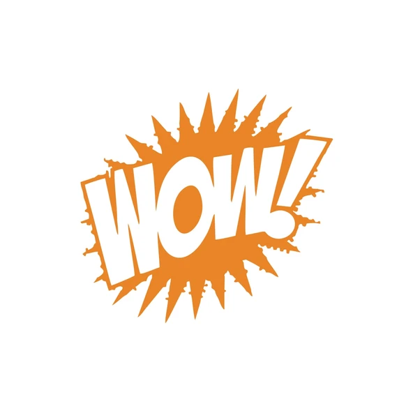 Wow Araba Sticker 17x17 Cm Turuncu ürün görseli 1
