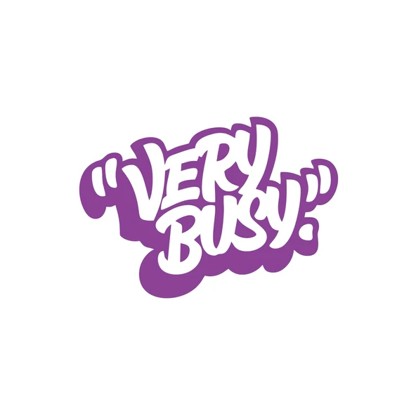 Very Busy Araba Sticker 17x17 Cm Mor ürün görseli 1
