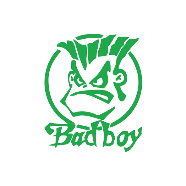 Bad Boy Araba Sticker 17x17 Cm Yeşil ürün görseli 1