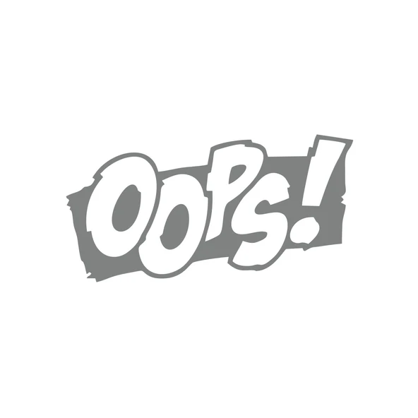 Oops Araba Sticker 17x17 Cm Gri ürün görseli 1