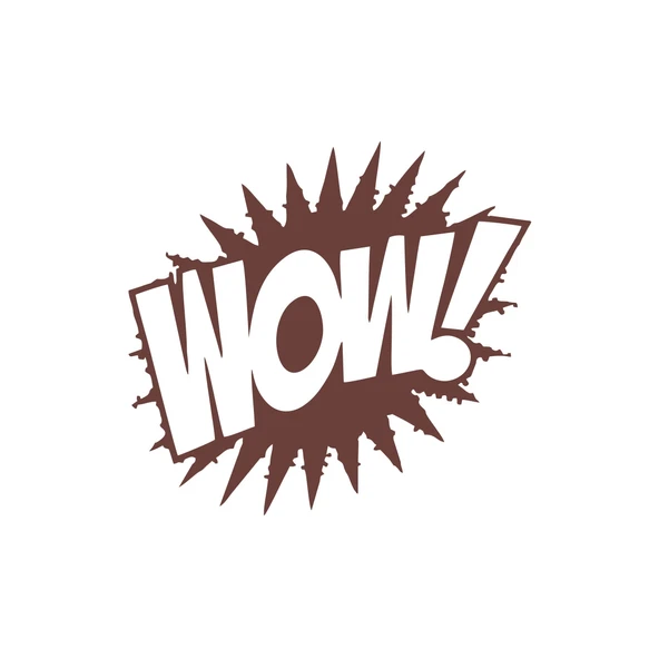 Wow Araba Sticker 17x17 Cm Kahverengi ürün görseli 1