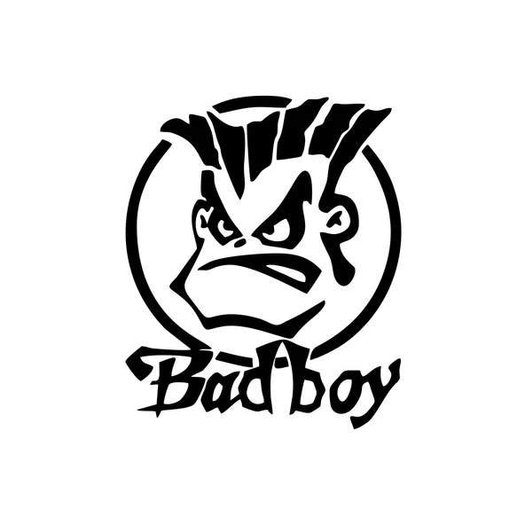 Bad Boy Araba Sticker 17x17 Cm Siyah ürün görseli 1